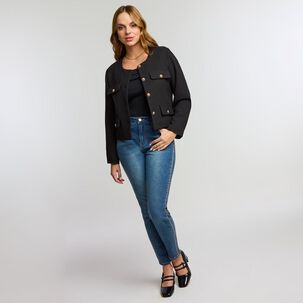 Jeans Focalizado Tiro Alto Skinny Mujer Kimera