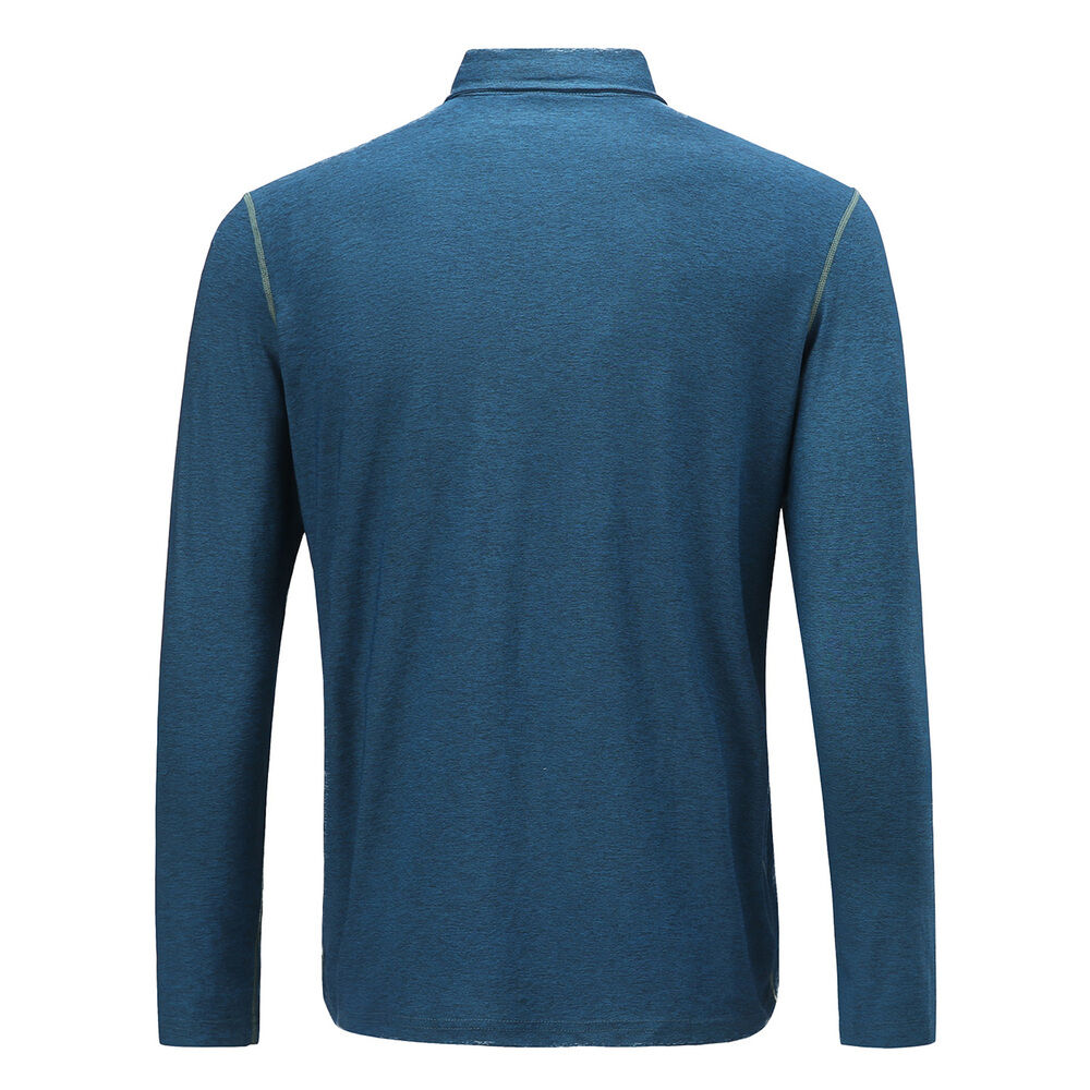 Polera Dry Fit Manga Larga Con Cuello Pale Hombre image number 2.0