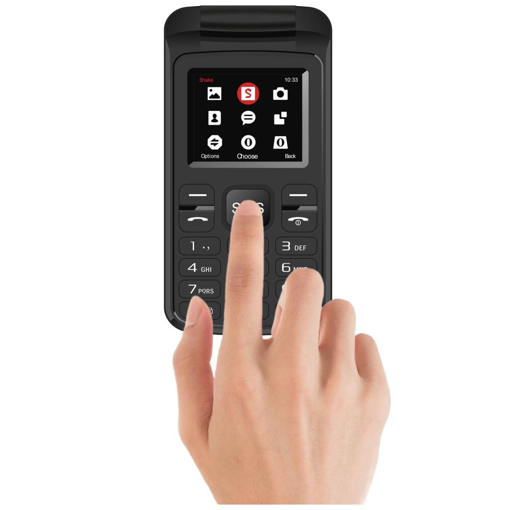 Telefono Senior Tipo Almeja 4g Visor Negro 9312 image number 3.0