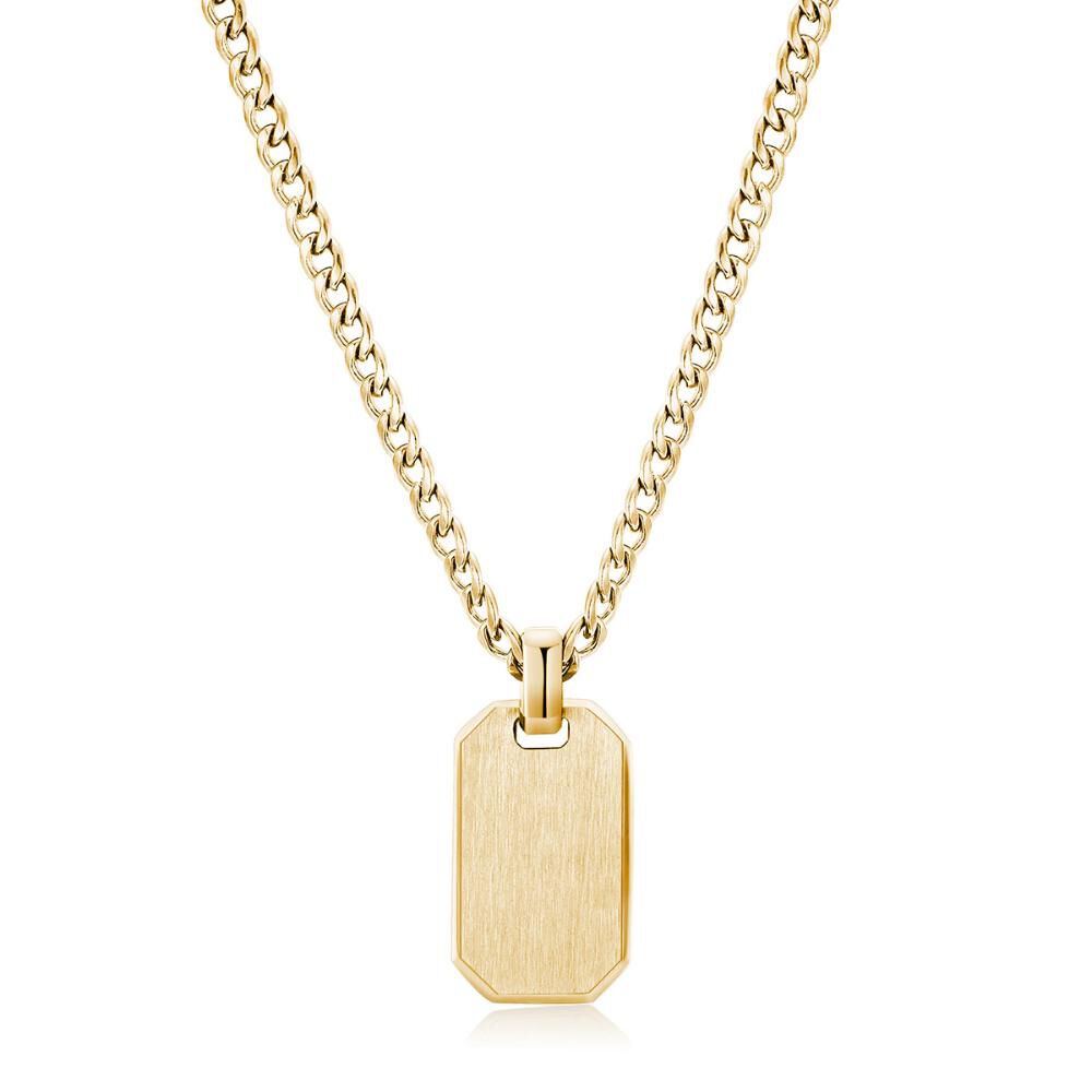 Collar Brosway Plateado Hombre Bik02 image number 0.0