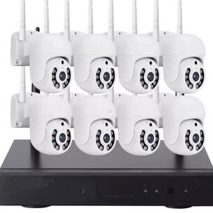 Kit 8 C&aacute;maras Profesional Ip Audio 355 Colorvu Con Disco Duro 1 Terabyte