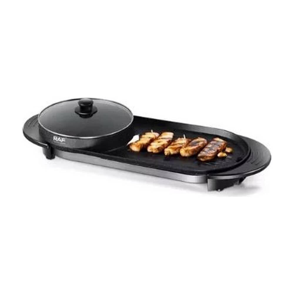 Parrilla El&eacute;ctrica 2x1 Con Doble Sart&eacute;n Y Doble Control image number 1.0