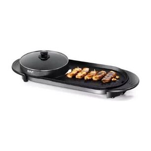 Parrilla El&eacute;ctrica 2x1 Con Doble Sart&eacute;n Y Doble Control