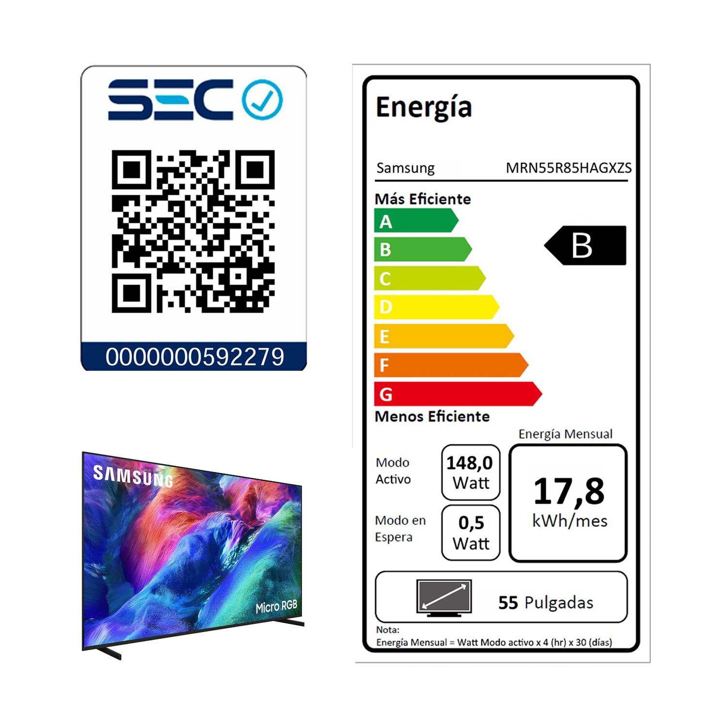 55 Micro Rgb R85h 4k Samsung Vision Ai Smart Tv 2026 image number 8.0