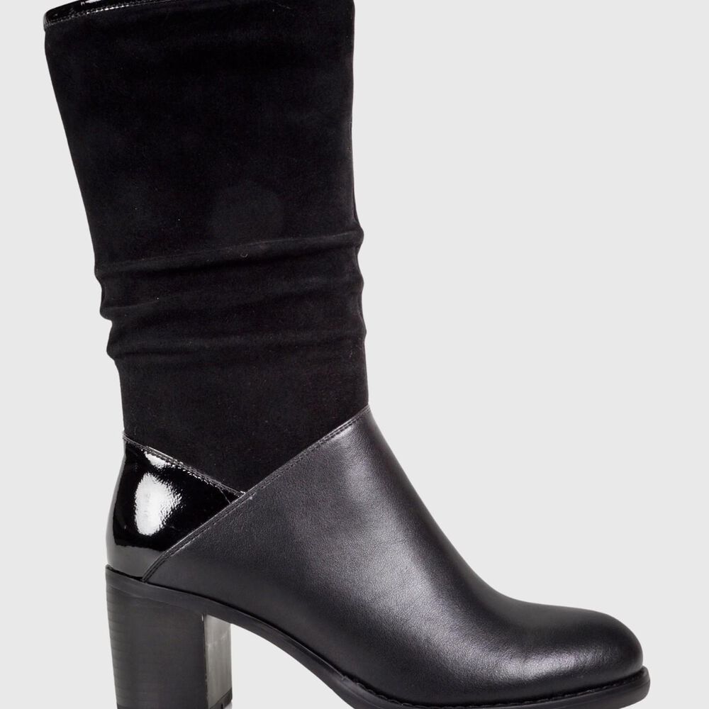 Bota Cuero Dalima Negro image number 1.0