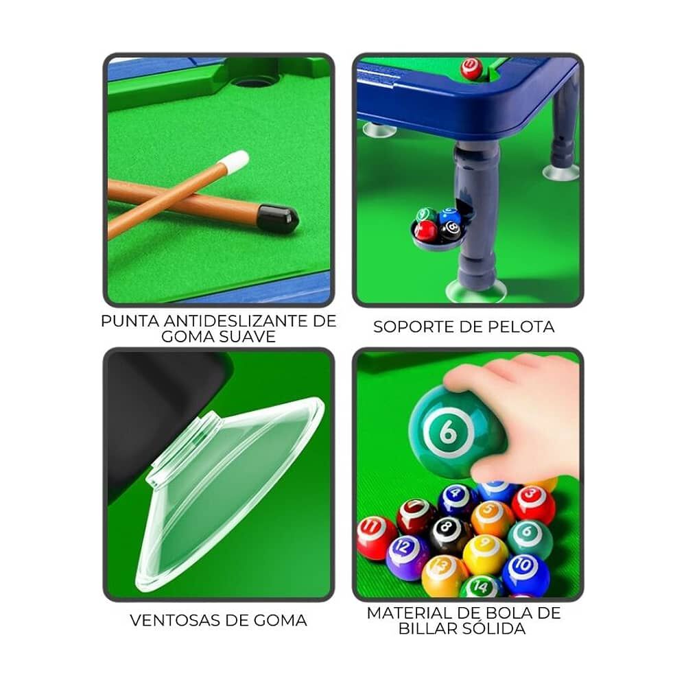 Mesa De Pool Para Ni&ntilde;os Mini Billar De Juguete image number 2.0
