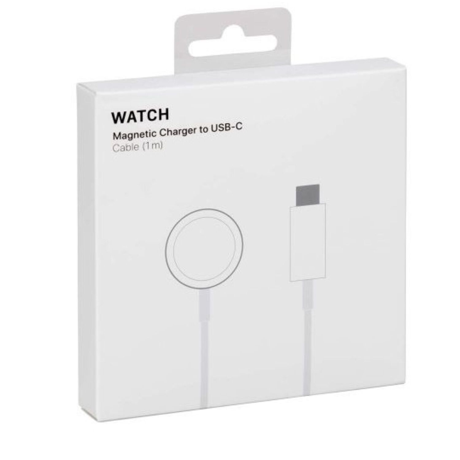 Cargador Magn&eacute;tico Compatible Reloj Apple Watch Usb Tipo C 1m Blanco image number 0.0