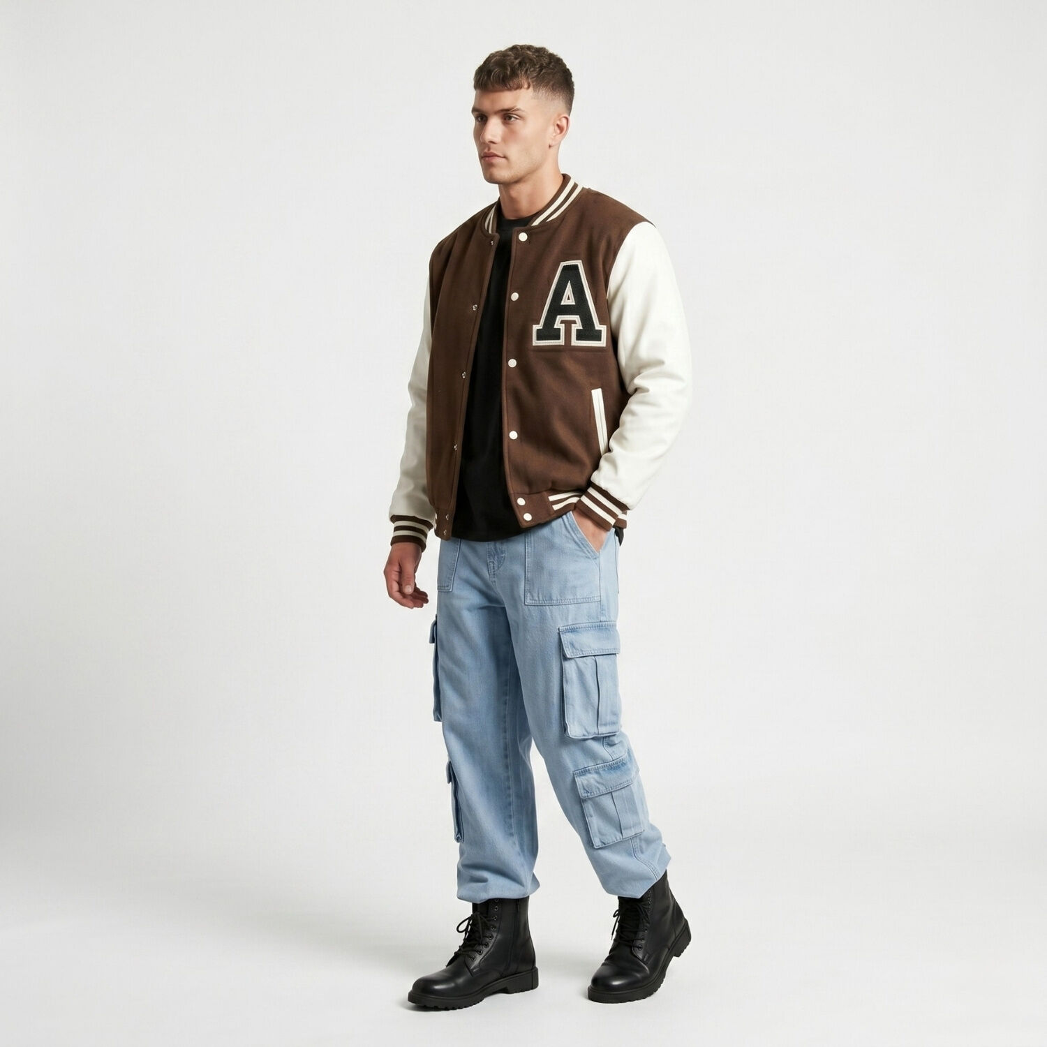 Chaqueta Poleron Universitaria Hombre Nigeria image number 1.0