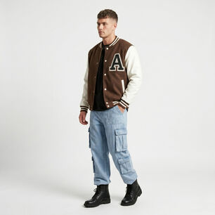 Chaqueta Poleron Universitaria Hombre Nigeria
