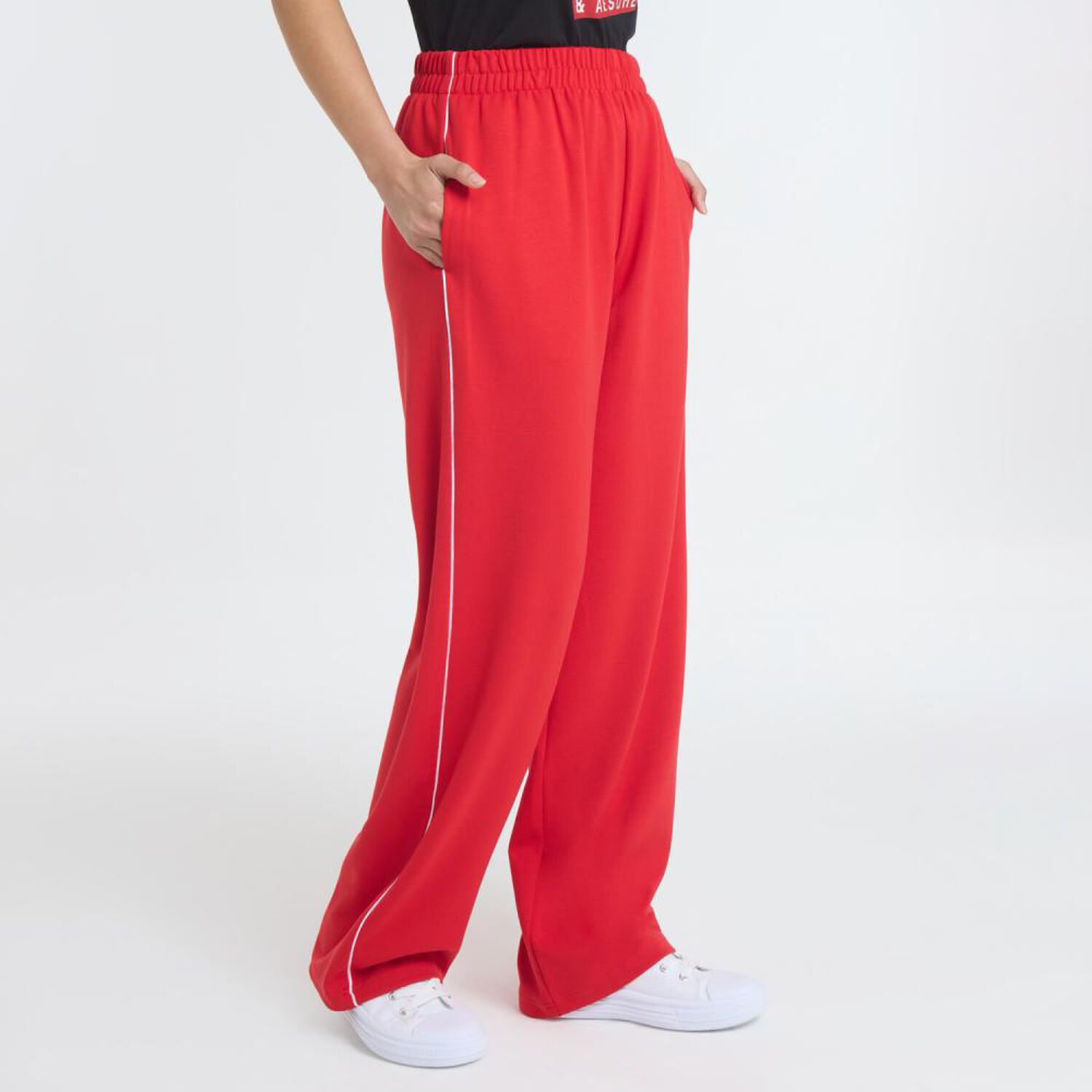 Pantal&oacute;n De Buzo Stripe Tiro Medio Regular Mujer Freedom image number 2.0