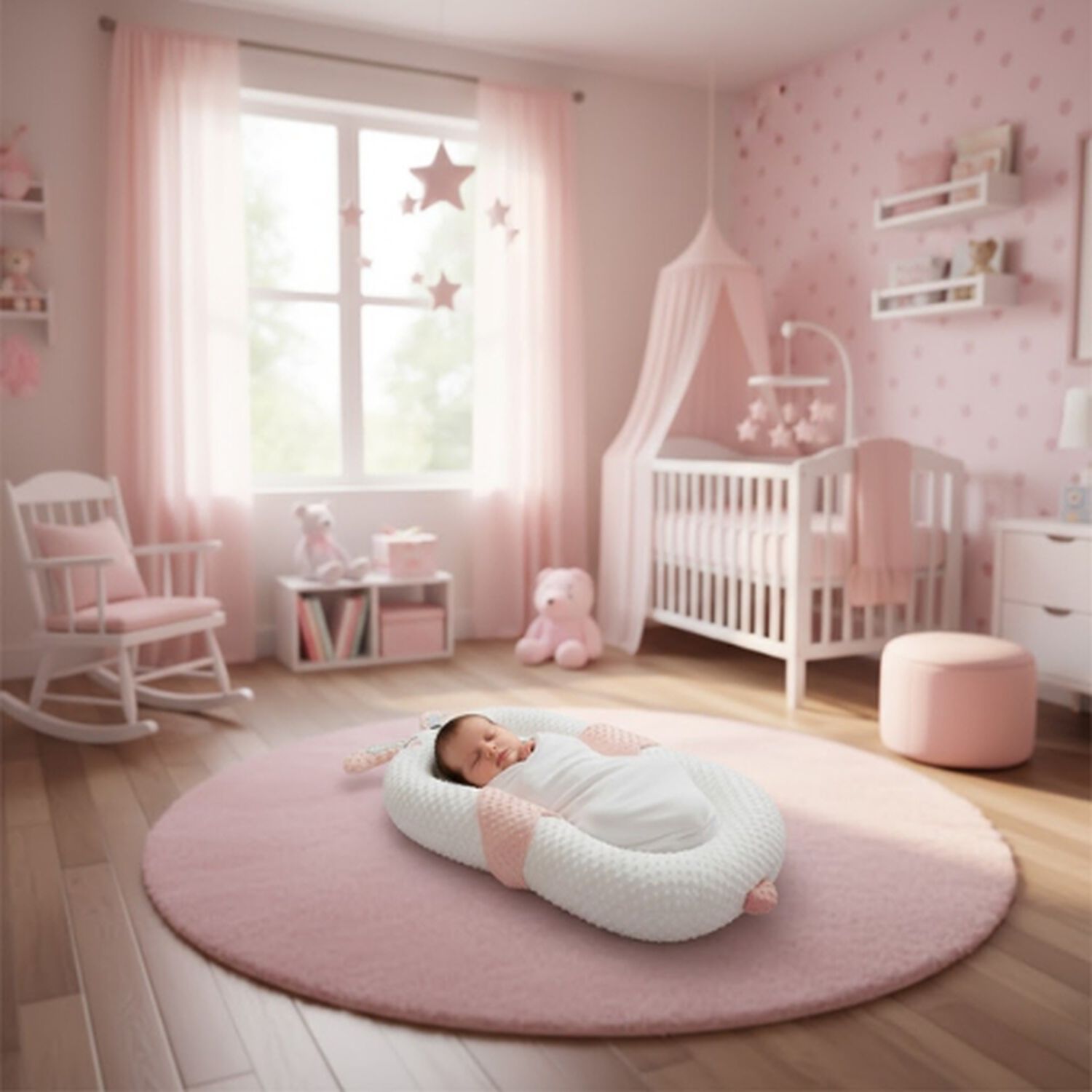 Cuna Almohada Port&aacute;til Para Beb&eacute; Dise&ntilde;o Ergon&oacute;mico image number 3.0