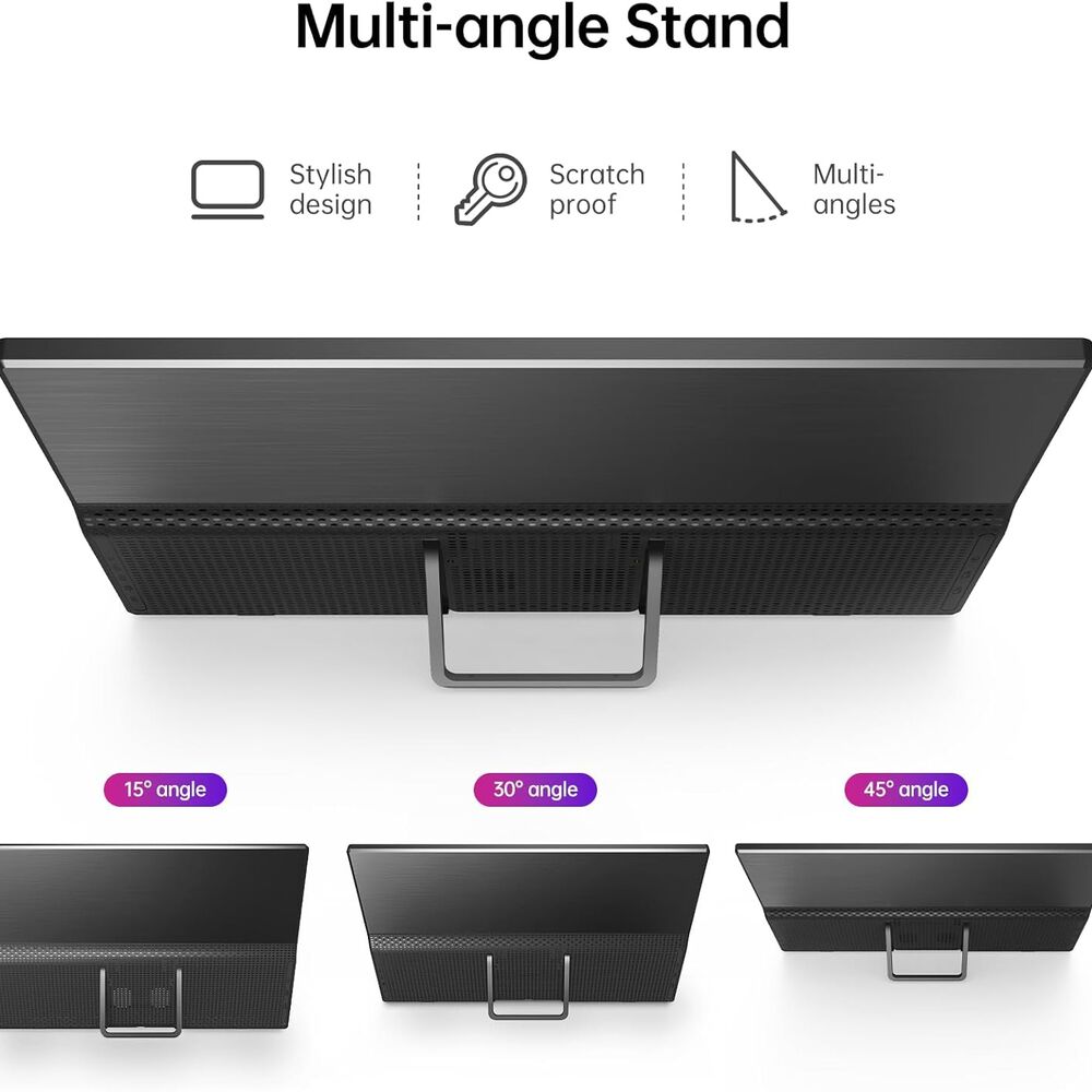 Monitor Portátil Yxk 15,6'' Full Hd 1080p Usb-c Hdmi image number 2.0