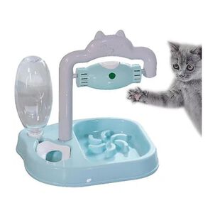 Plato Taza Para Alimentos Con Bebedero Para Mascotas