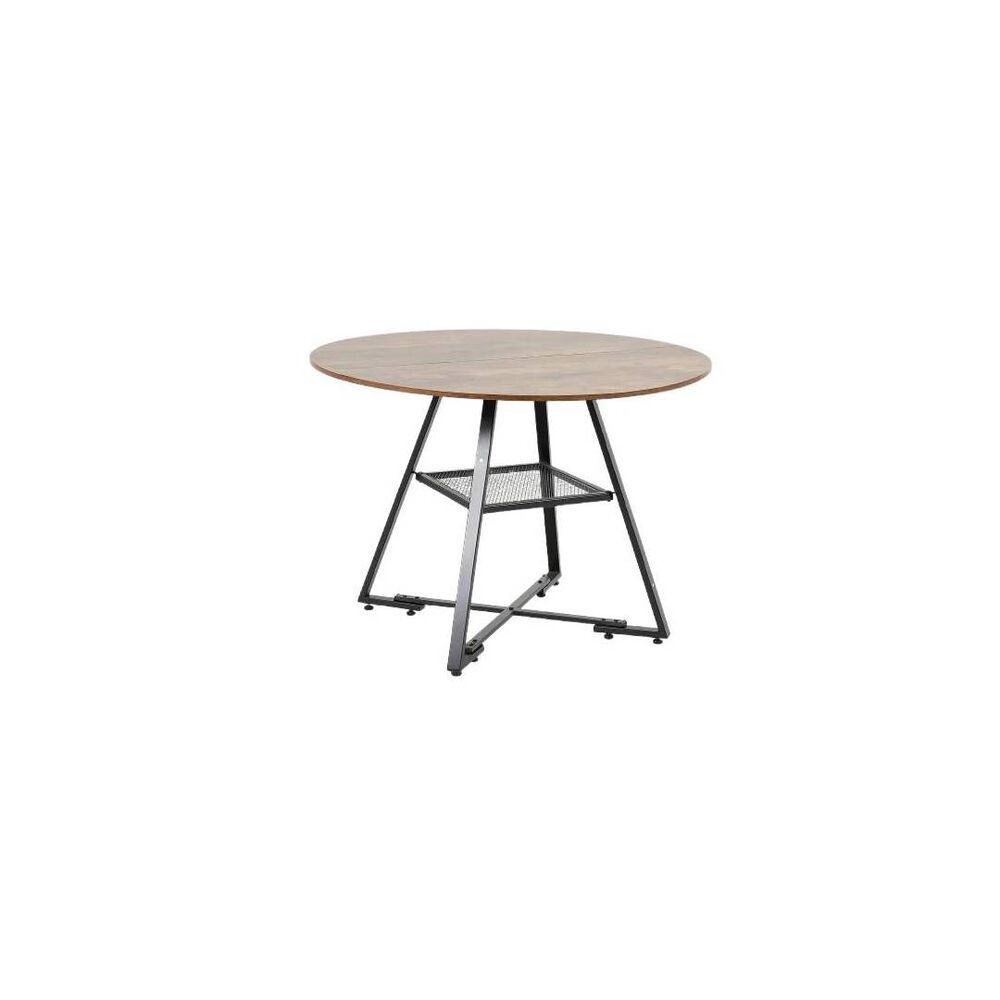 Mesa De Comedor Redonda Estilo Industrial Trn image number 2.0