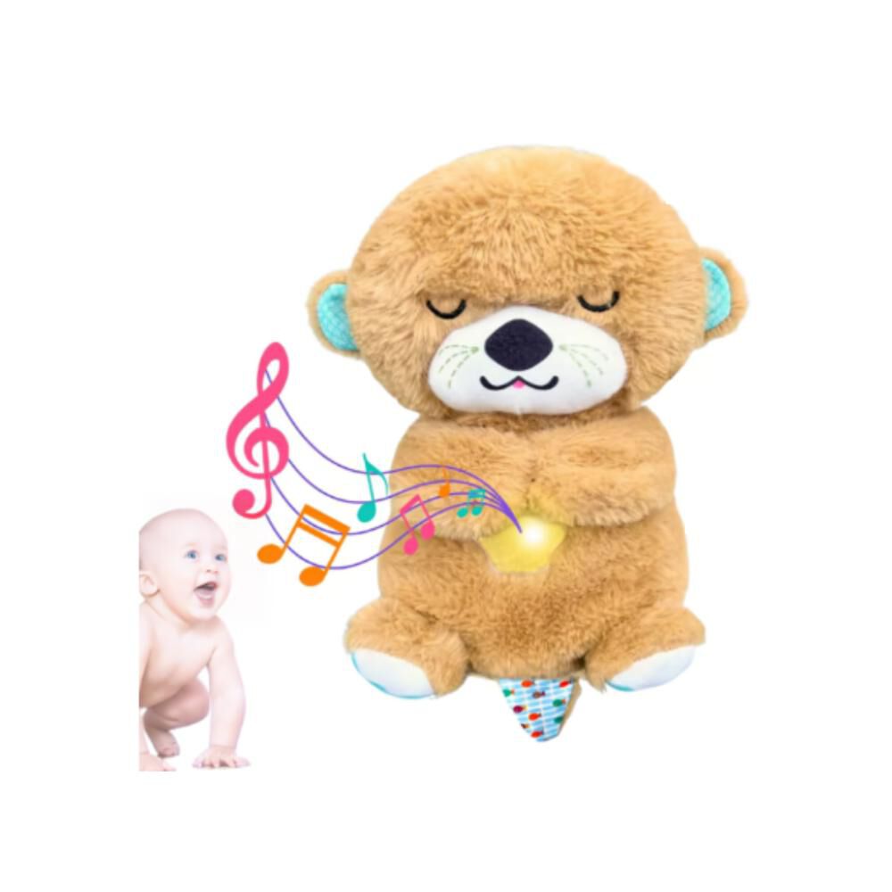 Nutria Peluche Relajante Luz Musical Juguete Respiración image number 3.0