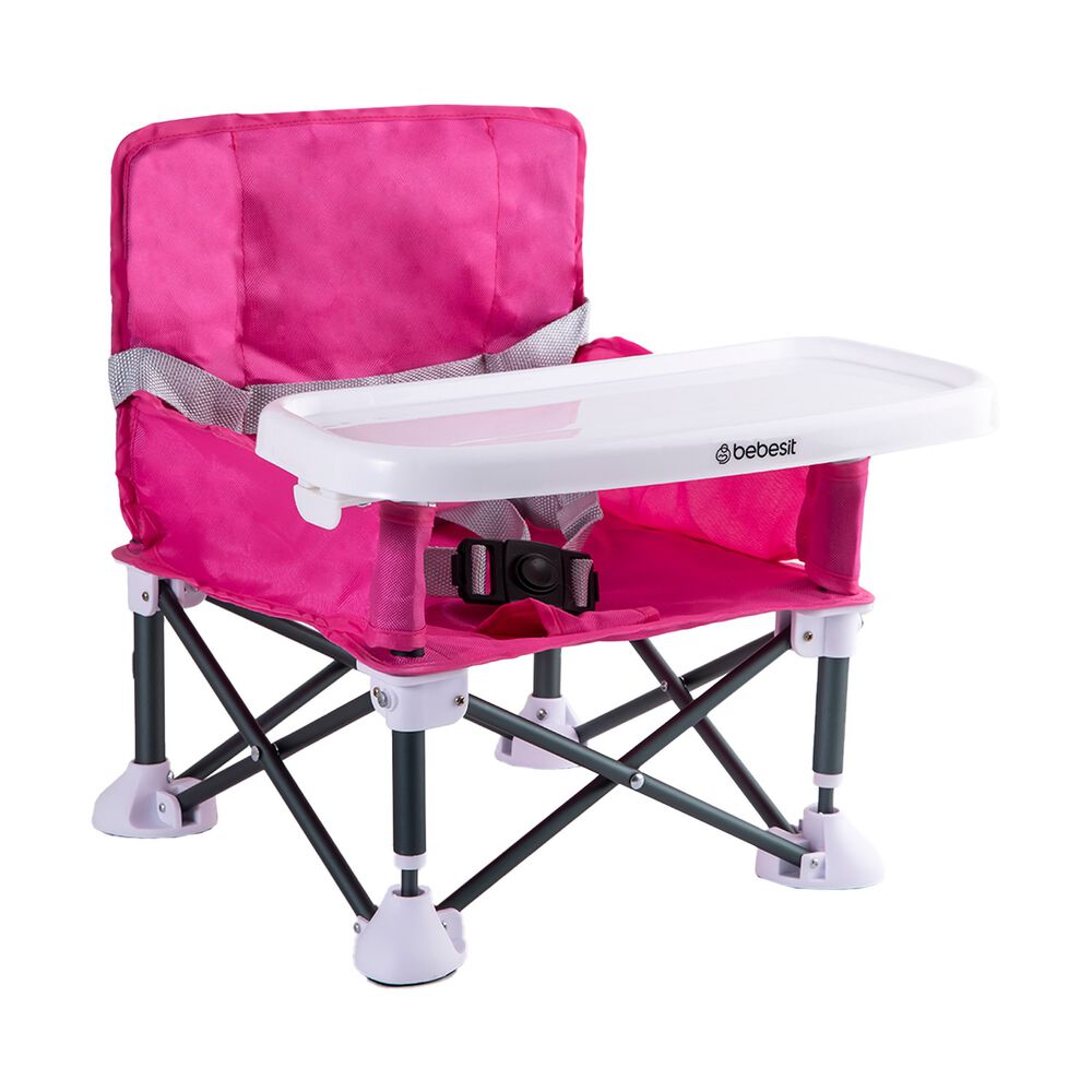 Silla De Comer Plegable Camping Xt01 Rosa image number 0.0
