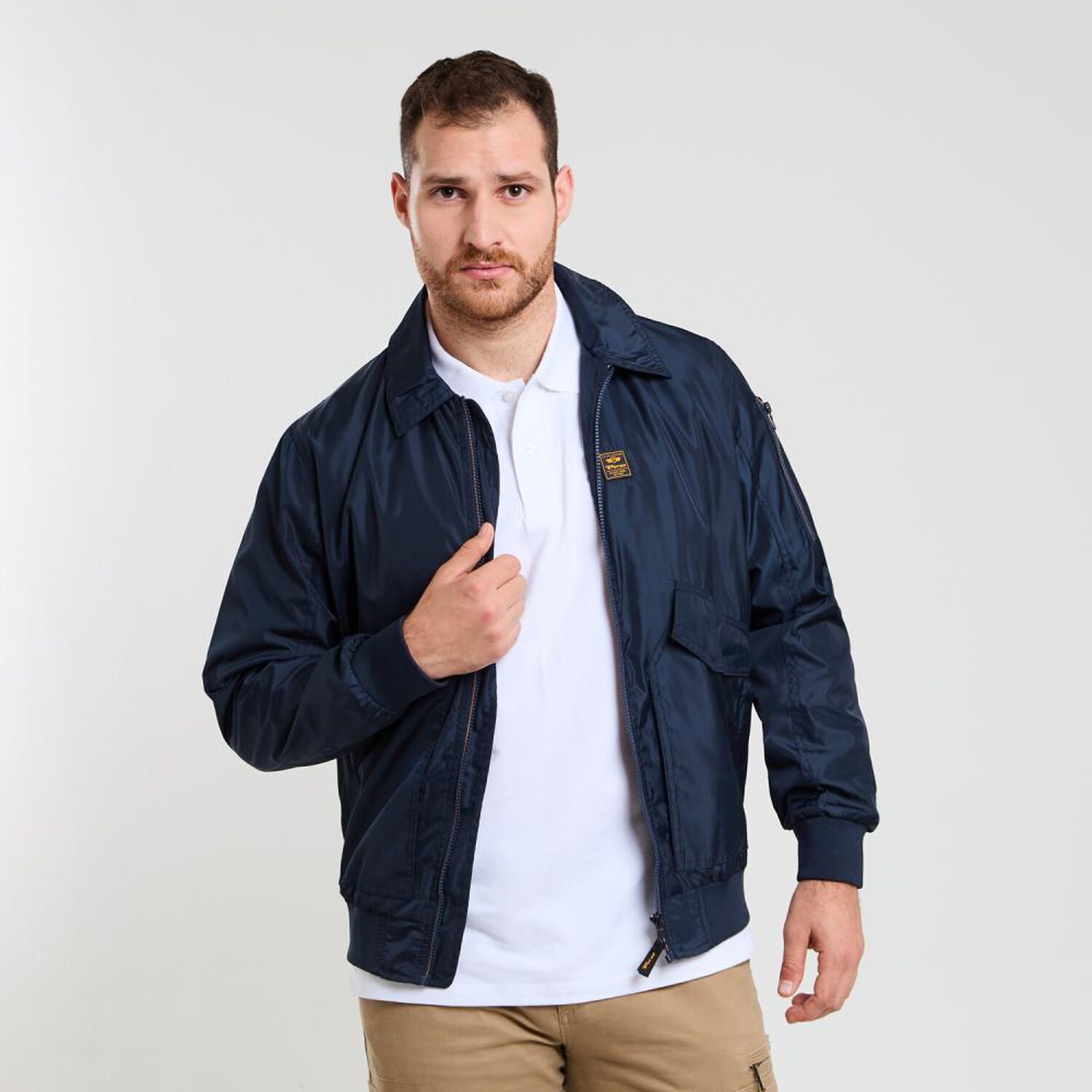 Chaqueta Lisa Regular Hombre Peroe image number 0.0