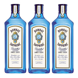 3 Gin Bombay Sapphire 750ml.