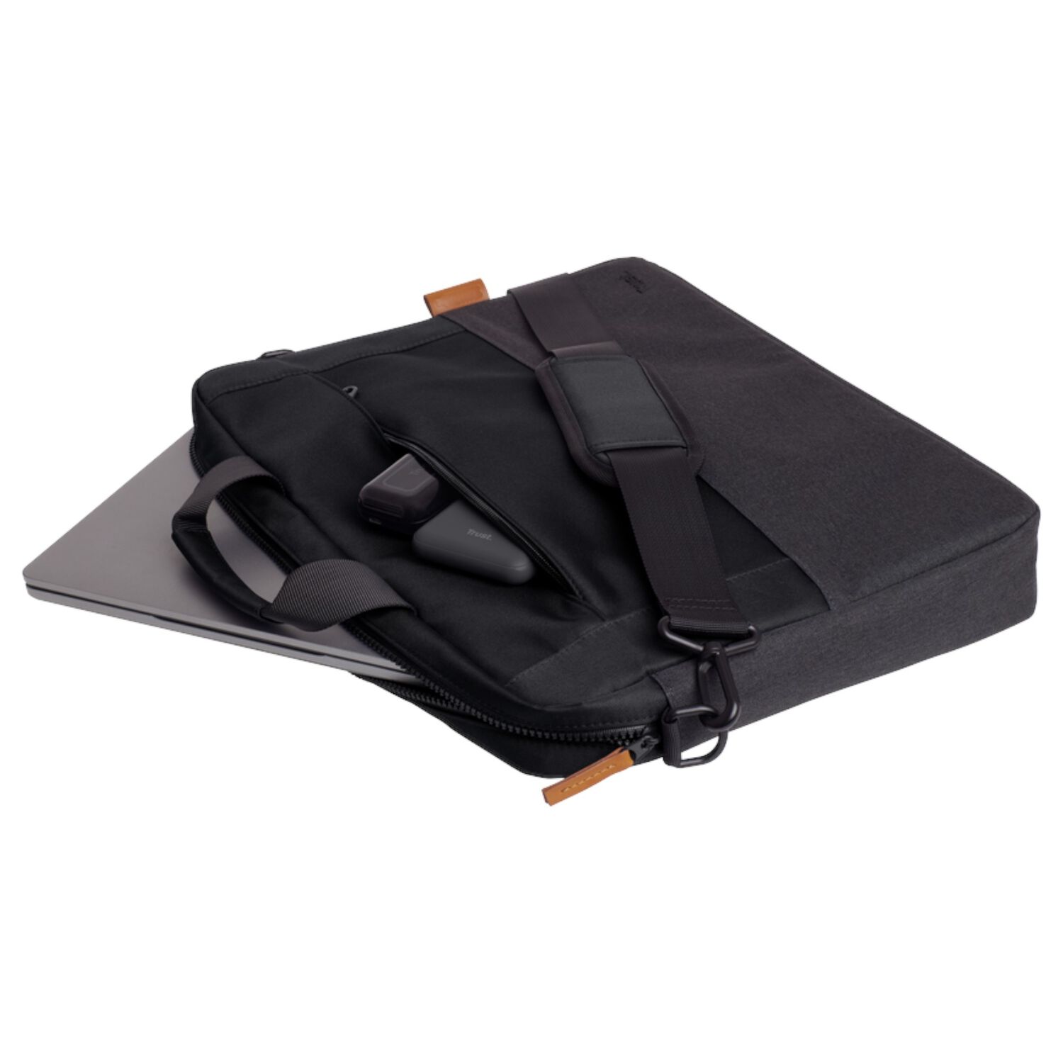 Bolso Notebook Trust Lisboa 16" Max Ultradelgado Black image number 2.0