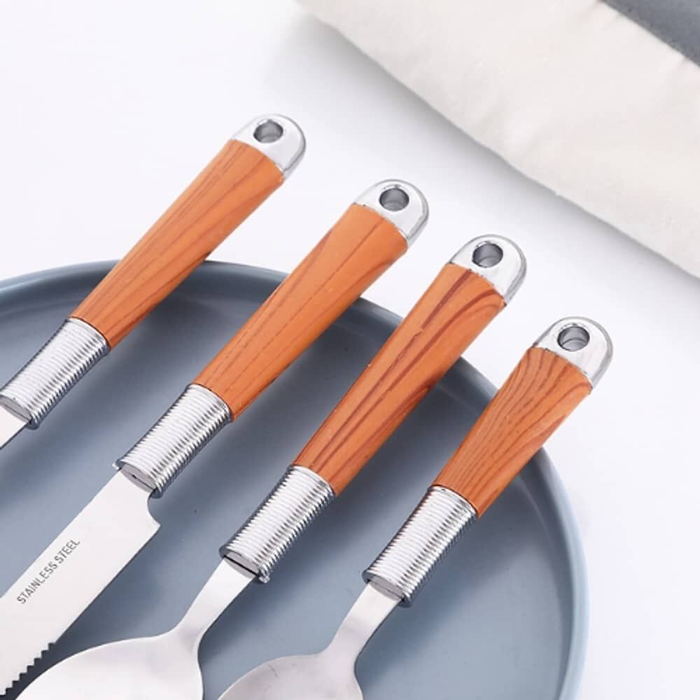 Set 24 Piezas Cubiertos Cuchilleria De Acero Inoxidable image number 2.0