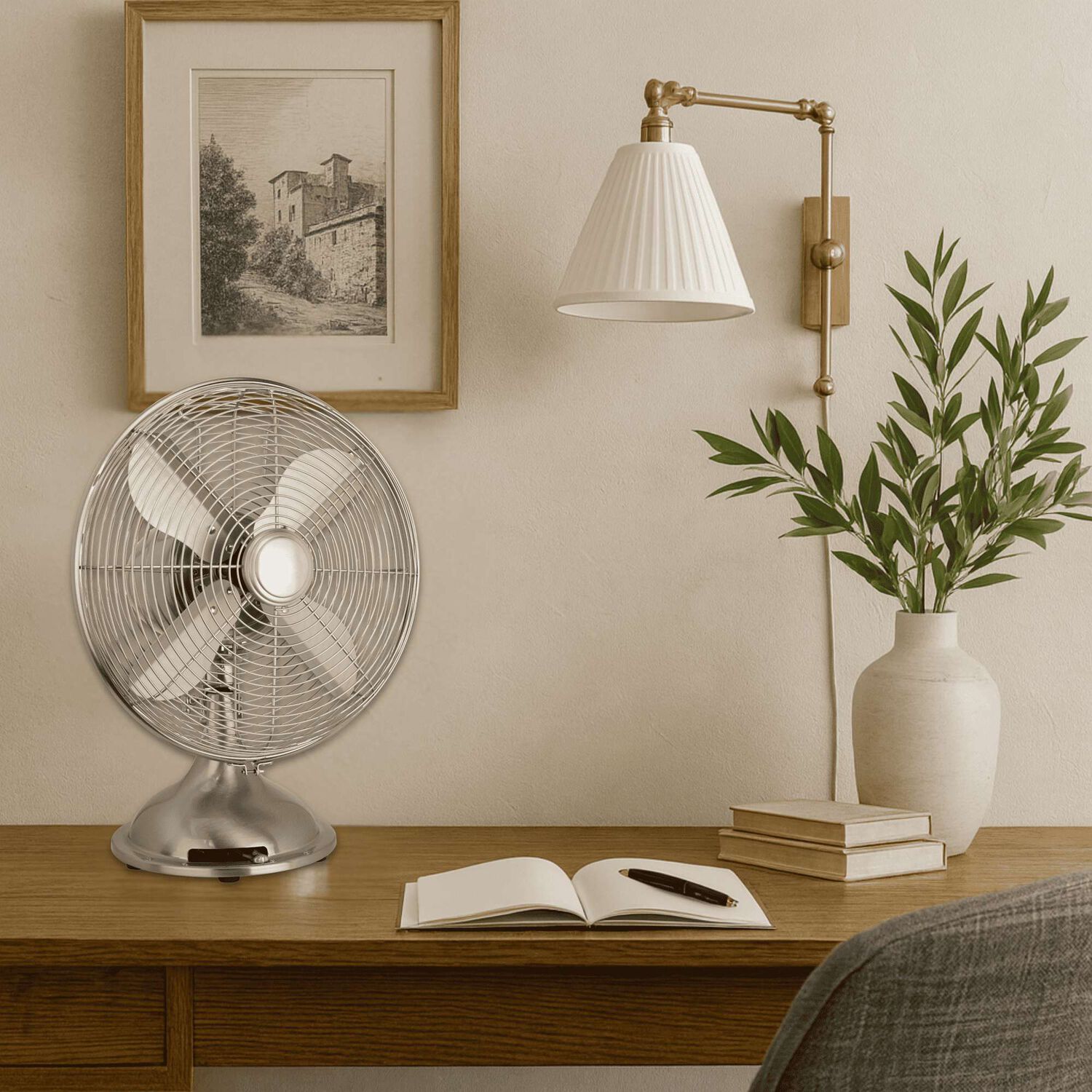Ventilador De Mesa Retro Sumo Vm30 12" Plata image number 1.0