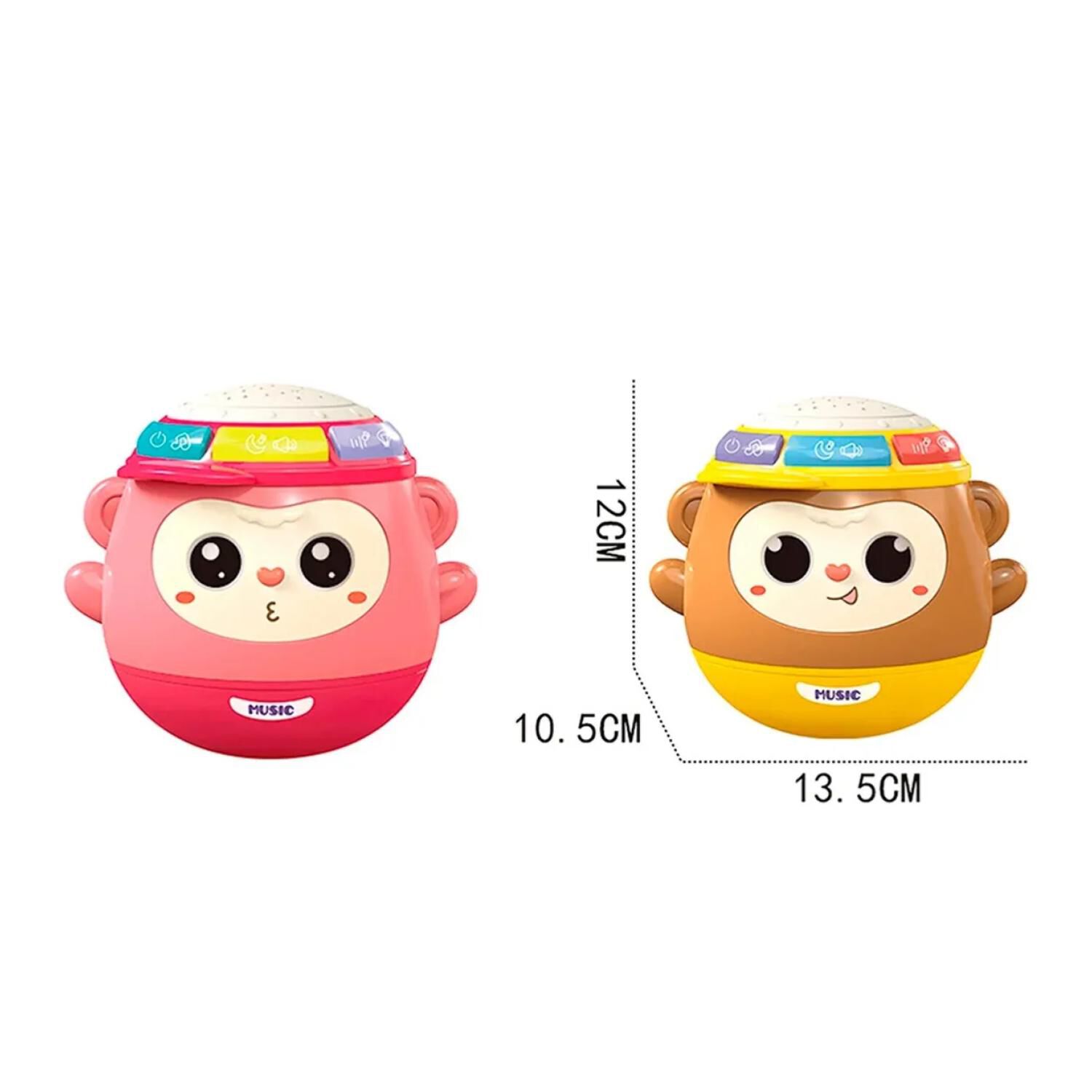 Juguete Tambor Musical Didactico Para Bebes Rosado Infantil image number 1.0