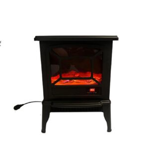 Chimenea El&eacute;ctrica Vintage Control Remoto Efecto Llama Real