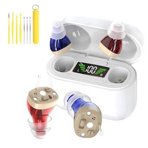 Kit Audifonos Personas Digital Estuche Para Mayores Sordera