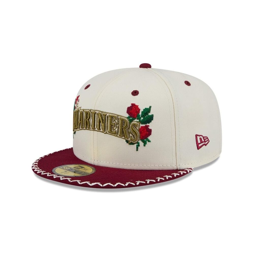 Gorra 59fifty Mlb Seattle Mariners Novelty Stitch White image number 0.0