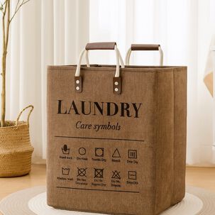 Cesta Canasto Para Ropa Sucia Dise&ntilde;o Deluxe Marron