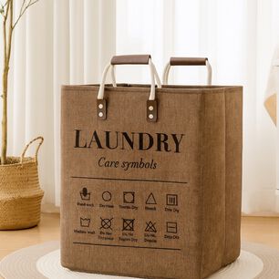 Cesta Canasto Para Ropa Sucia Dise&ntilde;o Deluxe Marron
