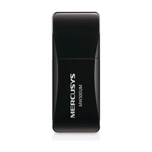 Mini Adaptador Usb Inal&aacute;mbrico Mercusys Mw300um, 300mbps, Bot&oacute;n Wps