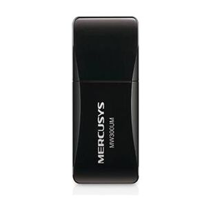 Mini Adaptador Usb Inal&aacute;mbrico Mercusys Mw300um, 300mbps, Bot&oacute;n Wps