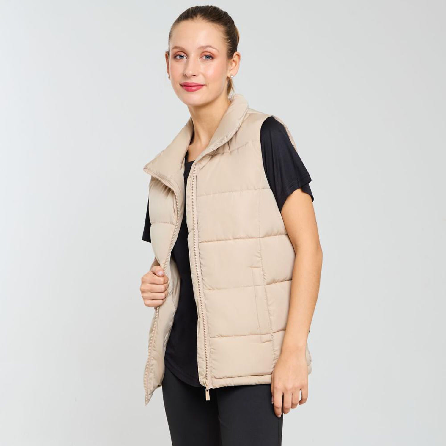 Parka Deportiva Lisa Sin Mangas Cuello Alto Mujer Wetland image number 2.0