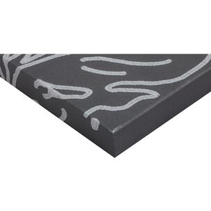 Cuadro Hoja Gris 40x50