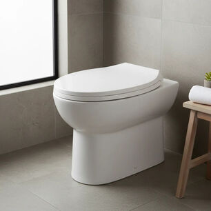 Asiento Y Tapa De Cierre Lento De Wc Fuscher Taumm Blanca