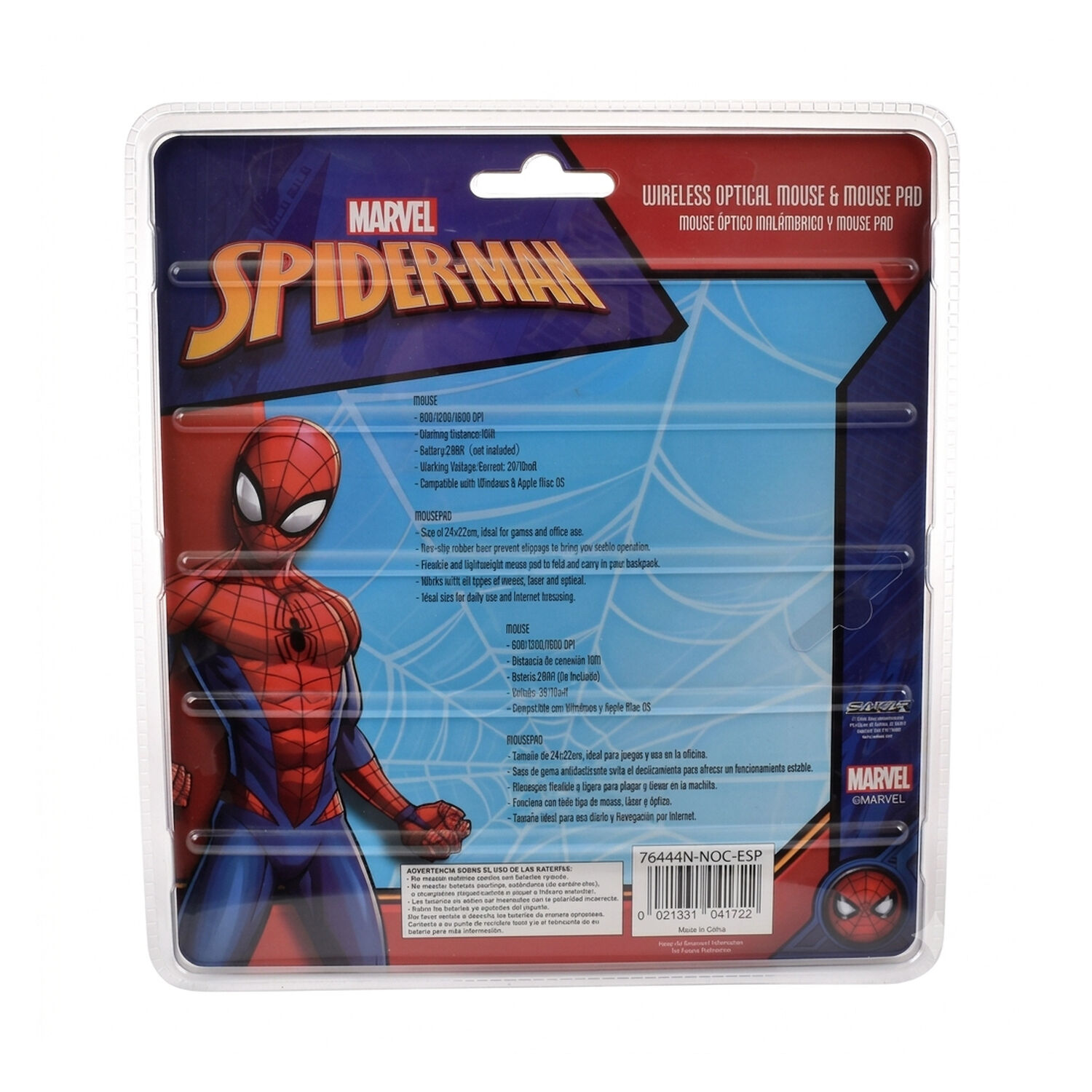 Kit Mouse Inal&aacute;mbrico + Mousepad Spiderman Dise&ntilde;o Divertido Y Conexi&oacute;n Sin Cables image number 3.0