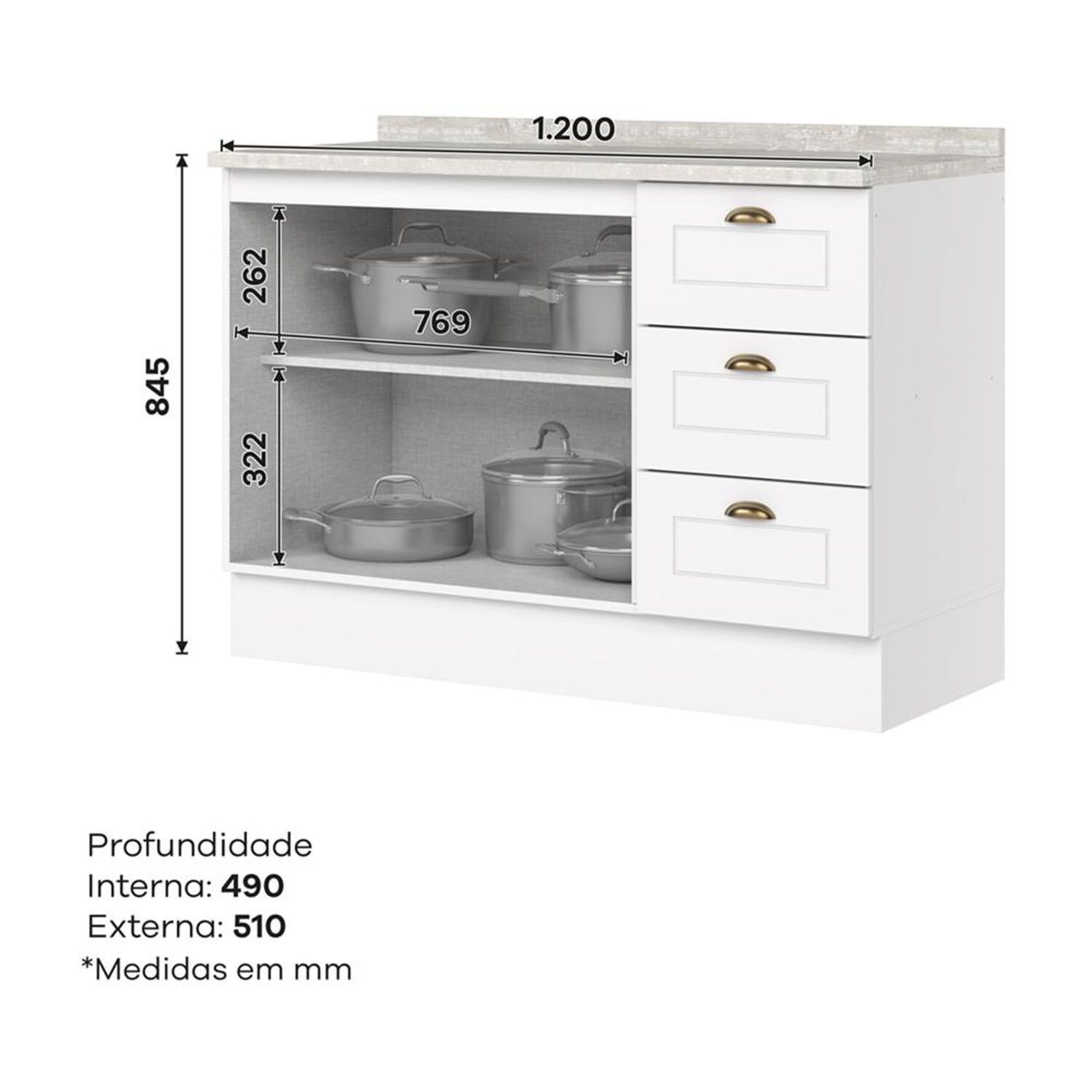 Mueble De Cocina Base Home Mobili Ferrara image number 2.0