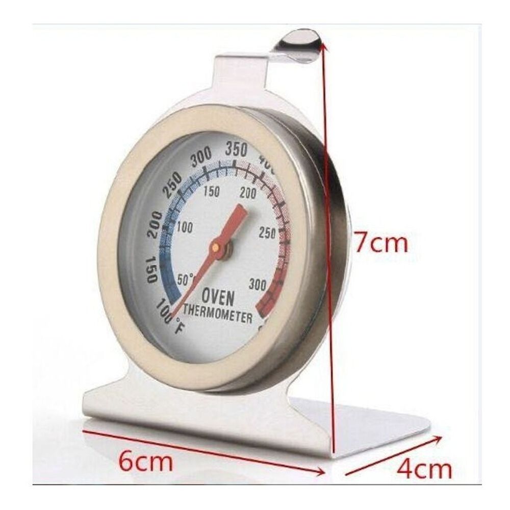 Termómetro Horno Preciso Plateado Para Cocción Ideal image number 1.0