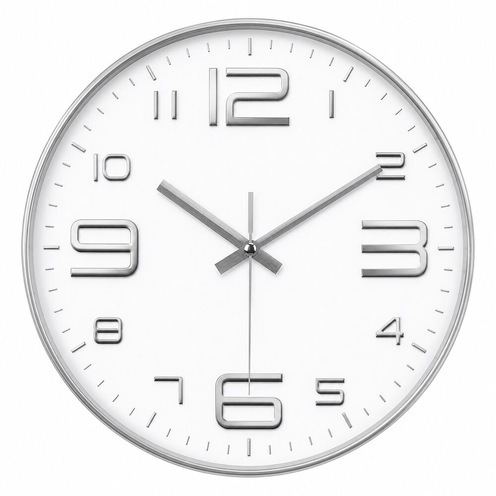 Reloj De Pared Xl 30cm De 3 Agujas Con Movimiento De Quarzo image number 0.0