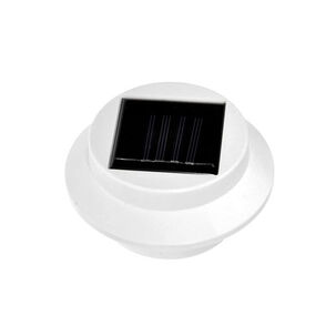 Foco Led Redondo Con Panel Solar 1.2v Blanco