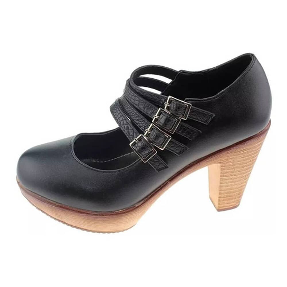 Bot&iacute;n Mujer De Taco Alto Art. Cm138905 / Via Franca image number 6.0