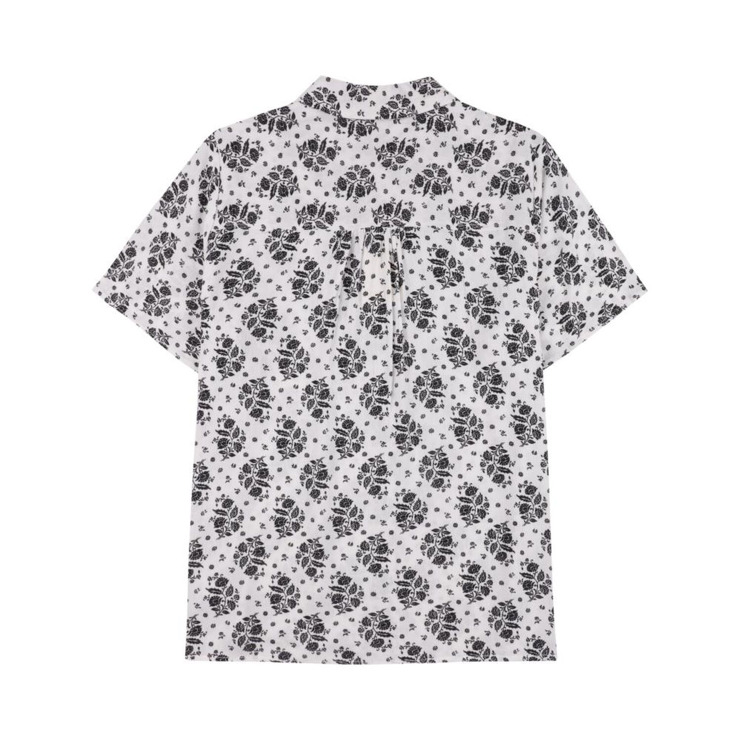 Blusa Lisa Manga Corta Cuello Camisero Bambula Mujer Geeps image number 1.0