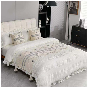 Set Piecera Boho 60 X 210 + 2 Fundas De Cojin B07