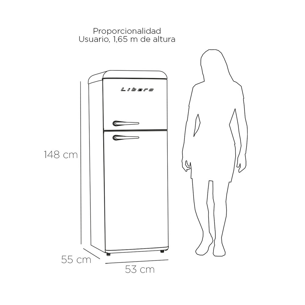 Refrigerador Retro Frio Directo 203 Lts Lrt-210dfmr Menta image number 2.0