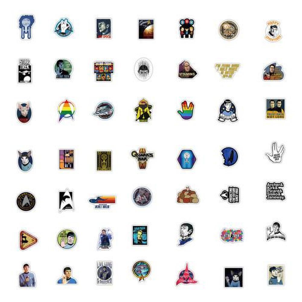 Set Stickers Calcomonias Star Trek Kirk Spock image number 5.0