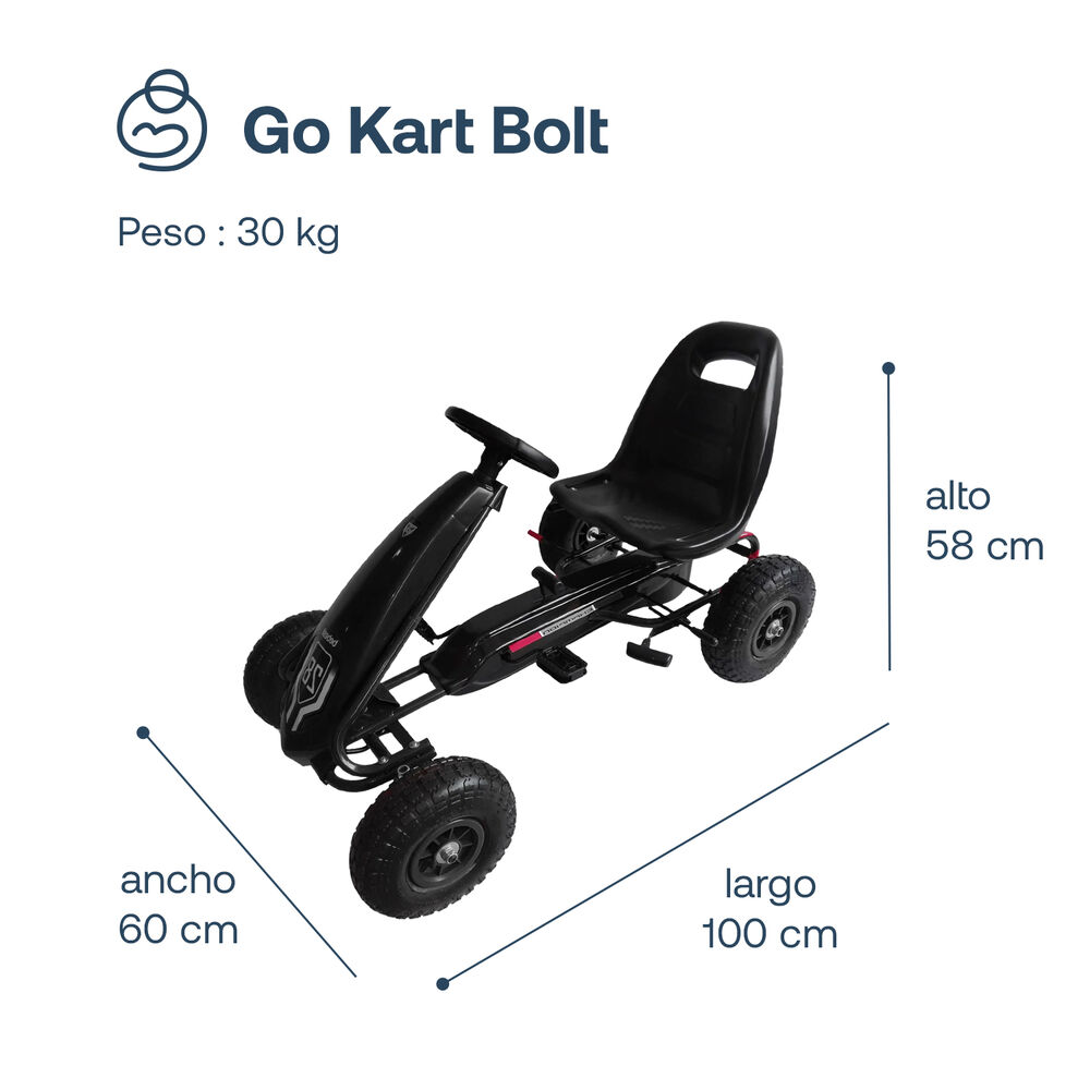 Gokart Bolt Gk5040 Negro image number 2.0