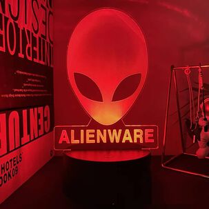 Lampara 3d De Alienware Multicolor