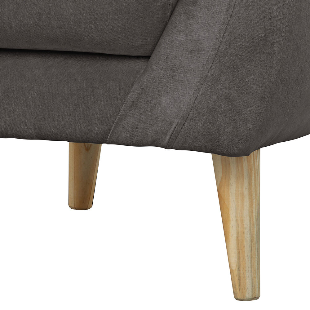 Poltrona 1c Norway Felpa Gris Oscuro 85x87x90 image number 2.0