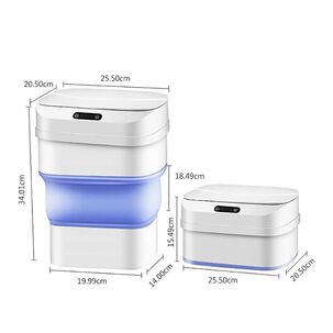 Basurero Inteligente Sensor Movimiento Plegable 17,5l